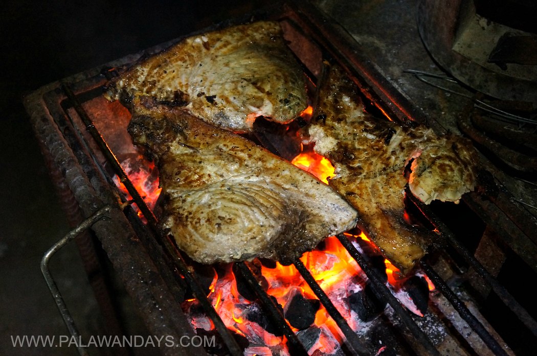 Blue Marlin Cooking on Palawan Philippines